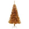 Artificial Christmas Tree with Stand Gold 5 ft PET