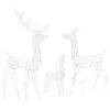 Acrylic Reindeer Family Christmas Decoration 300 LED Cold White