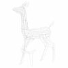 Acrylic Reindeer Family Christmas Decoration 300 LED Cold White