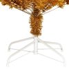 Artificial Christmas Tree with Stand Gold 7 ft PET