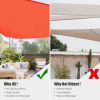 20'x20'x20' Triangle Sun Shade Sail/ Watermalon Red