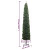 Slim Christmas Tree with Stand 106.3" PVC