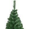 Artificial Christmas Tree with Thick Branches Green 8 ft PVC