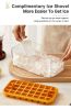 One-button Press Type Ice Mold Box Plastics Ice Cube Maker Ice Tray Mold With Storage Box With Lid Bar Kitchen Accessories